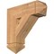Ekena Millwork Traditional Arts & Crafts Smooth Bracket, Western Red Cedar, 5 1/2"W x 20"D x 20"H BKT06X20X20TRA03SWR - alternate 1